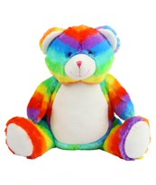 Personalised Rainbow Bear Teddy