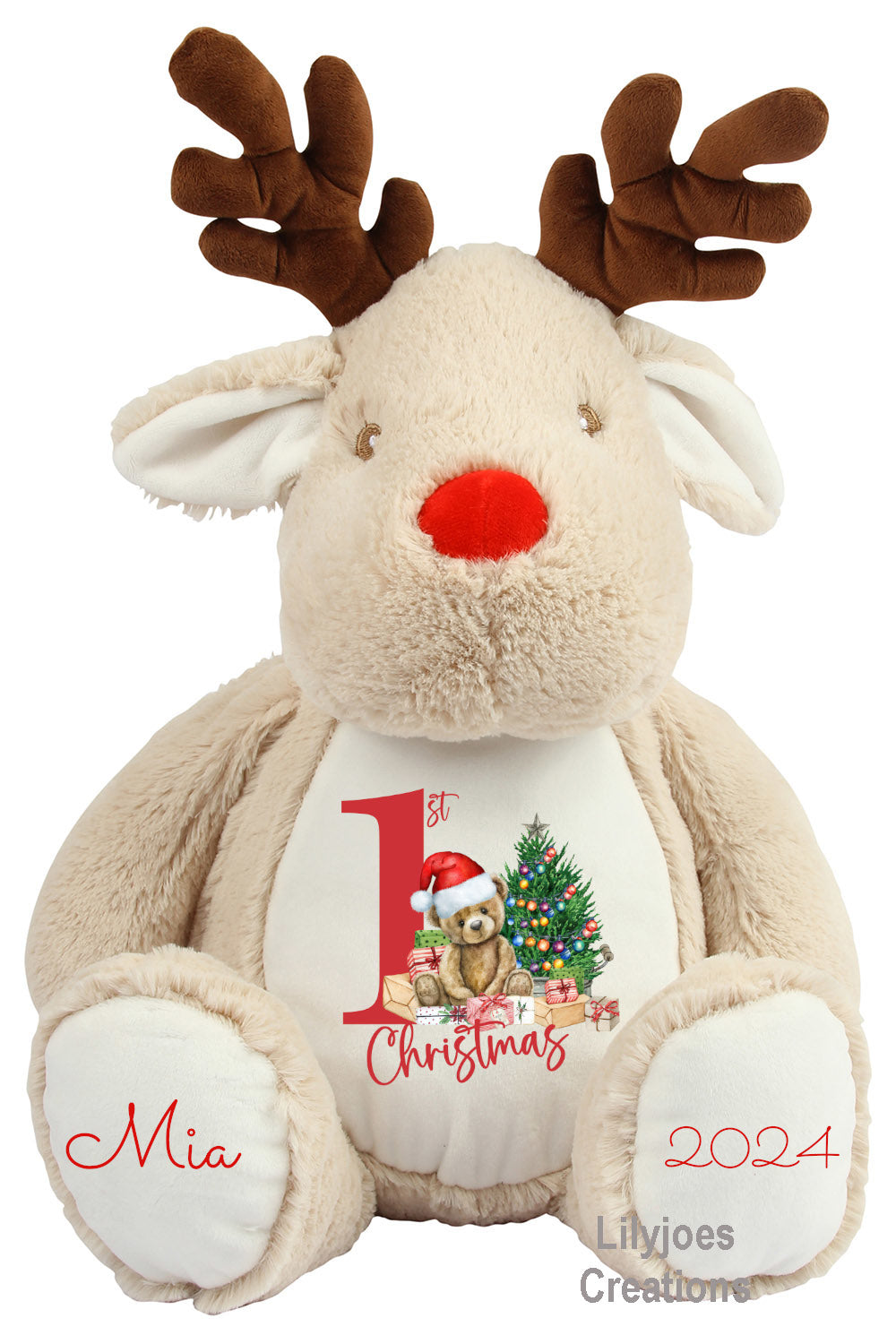Personalised Christmas Reindeer First Christmas Snowman