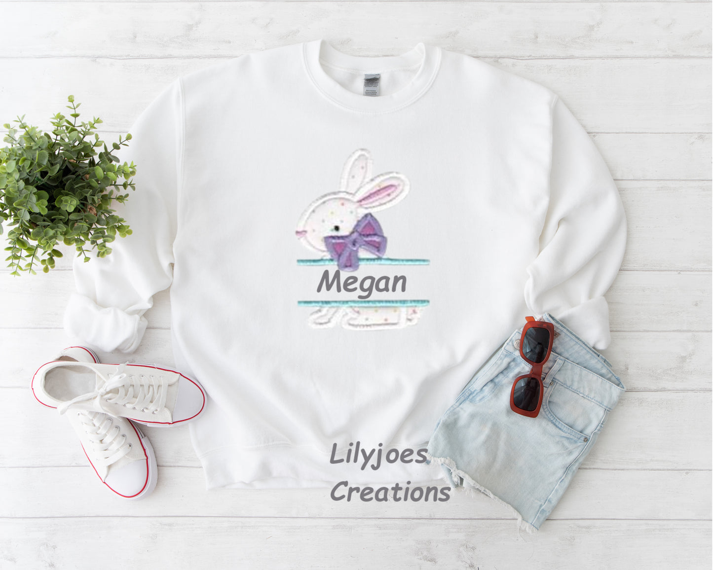 Personalised Kids Bunny Sweatshirt