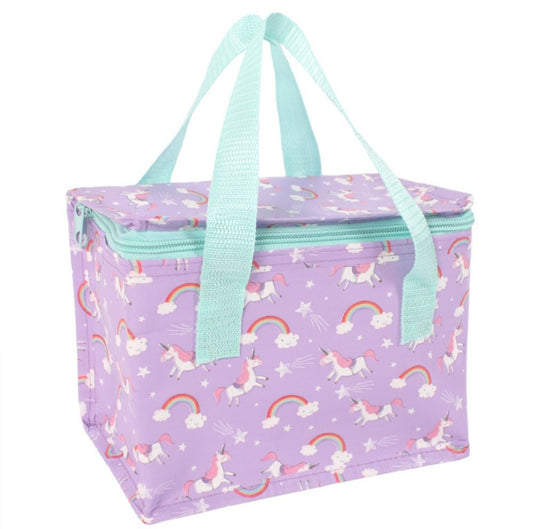 Personalised Lilac Unicorn Lunch Bag