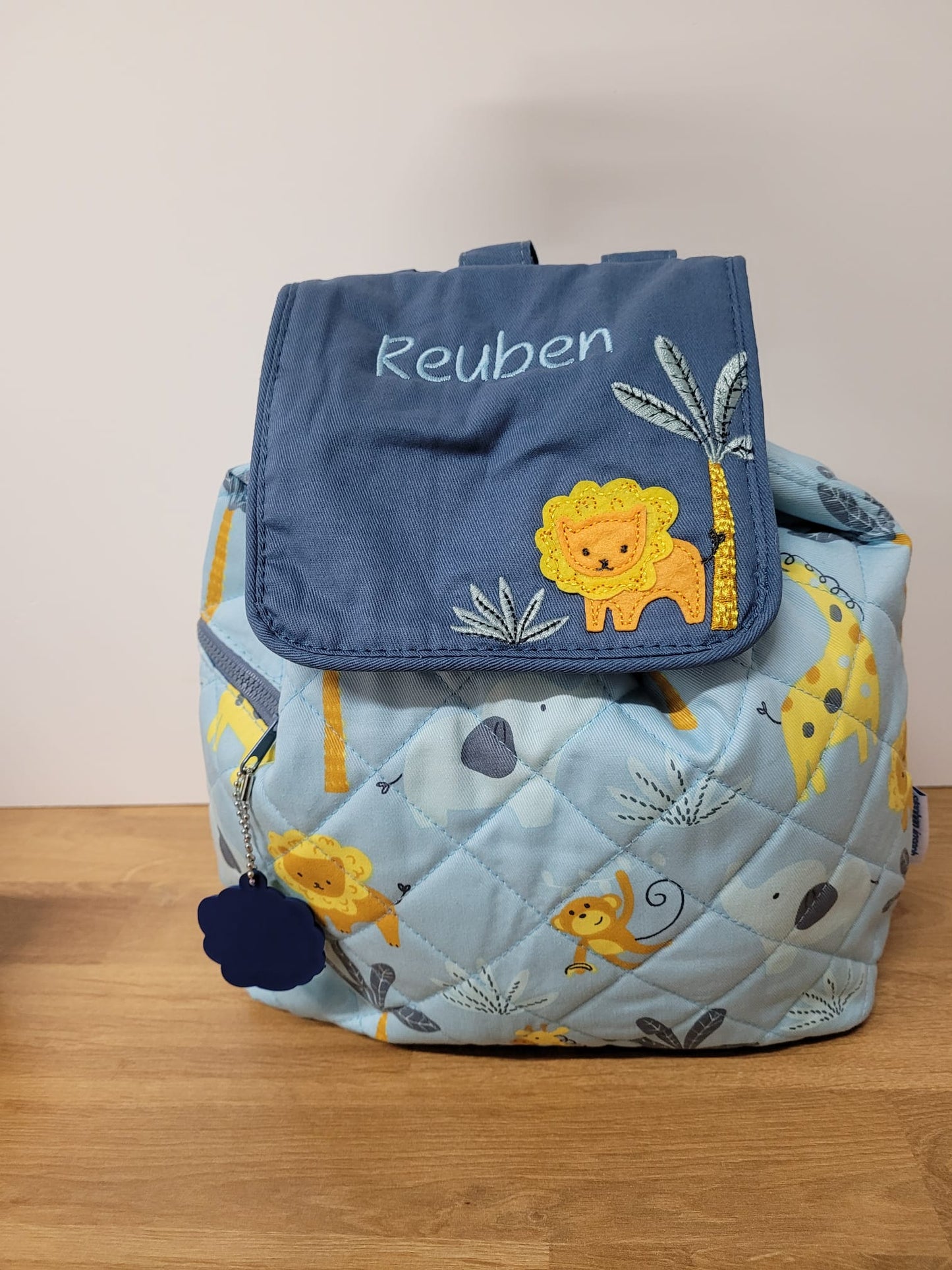 Personalised Quilted Animal Backpack