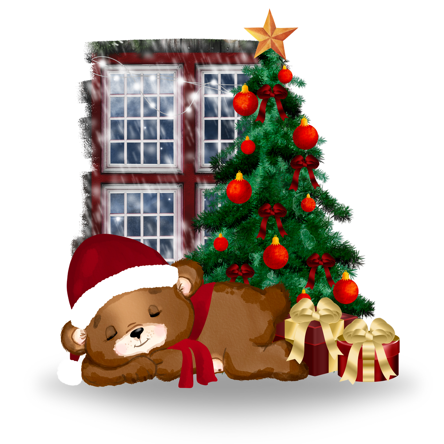 Christmas Baby Romper Sleepsuit Sleepy Bear