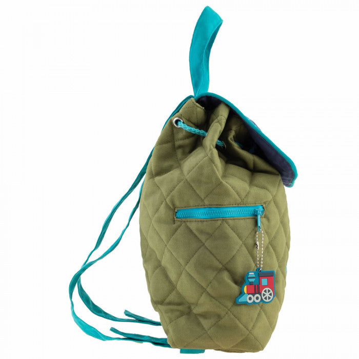 Personalised Quilted Train Backpack