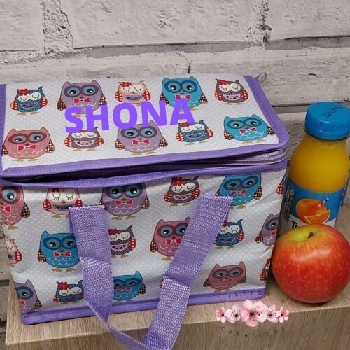 Personalised Owl Design Lunch Bag