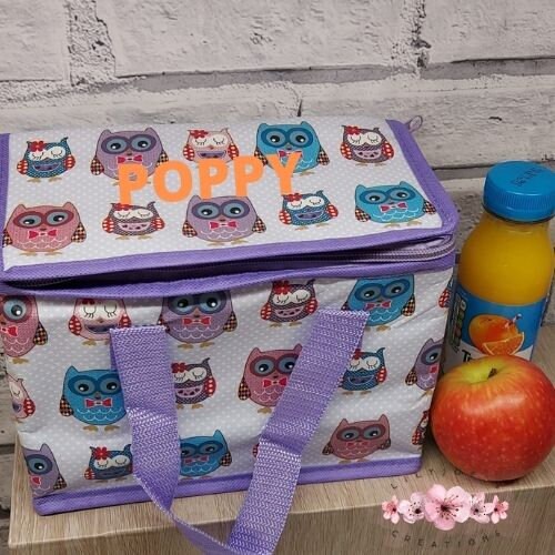 Personalised Owl Design Lunch Bag