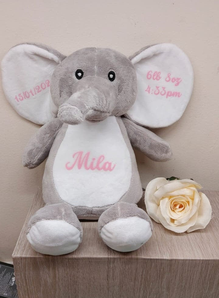 Personalised elephant teddy