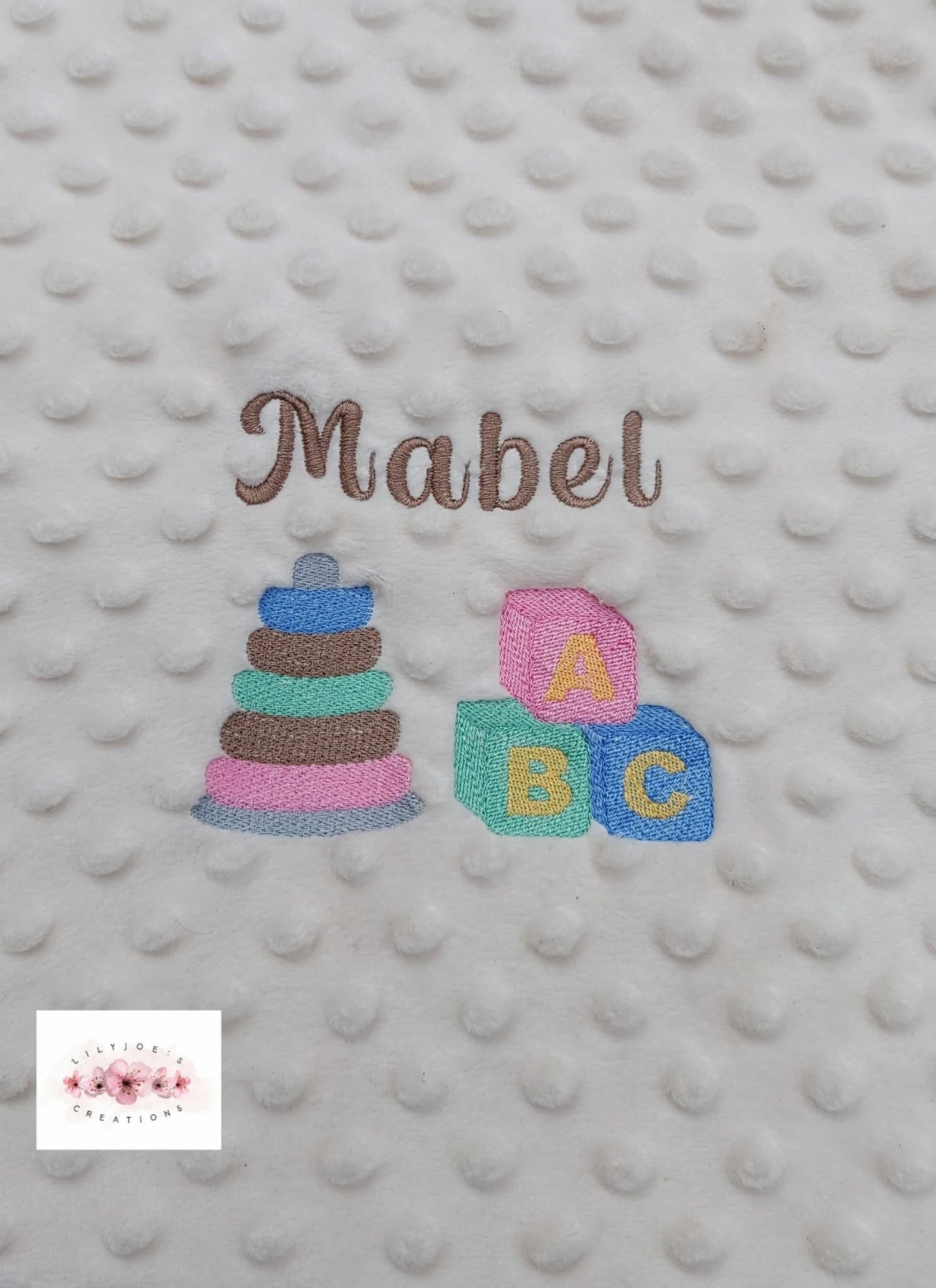 Personalised Embroidered Baby Blanket