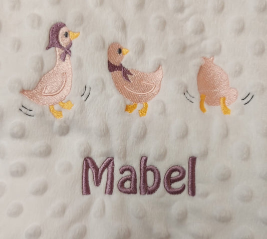 Personalised Embroidered Baby Blanket