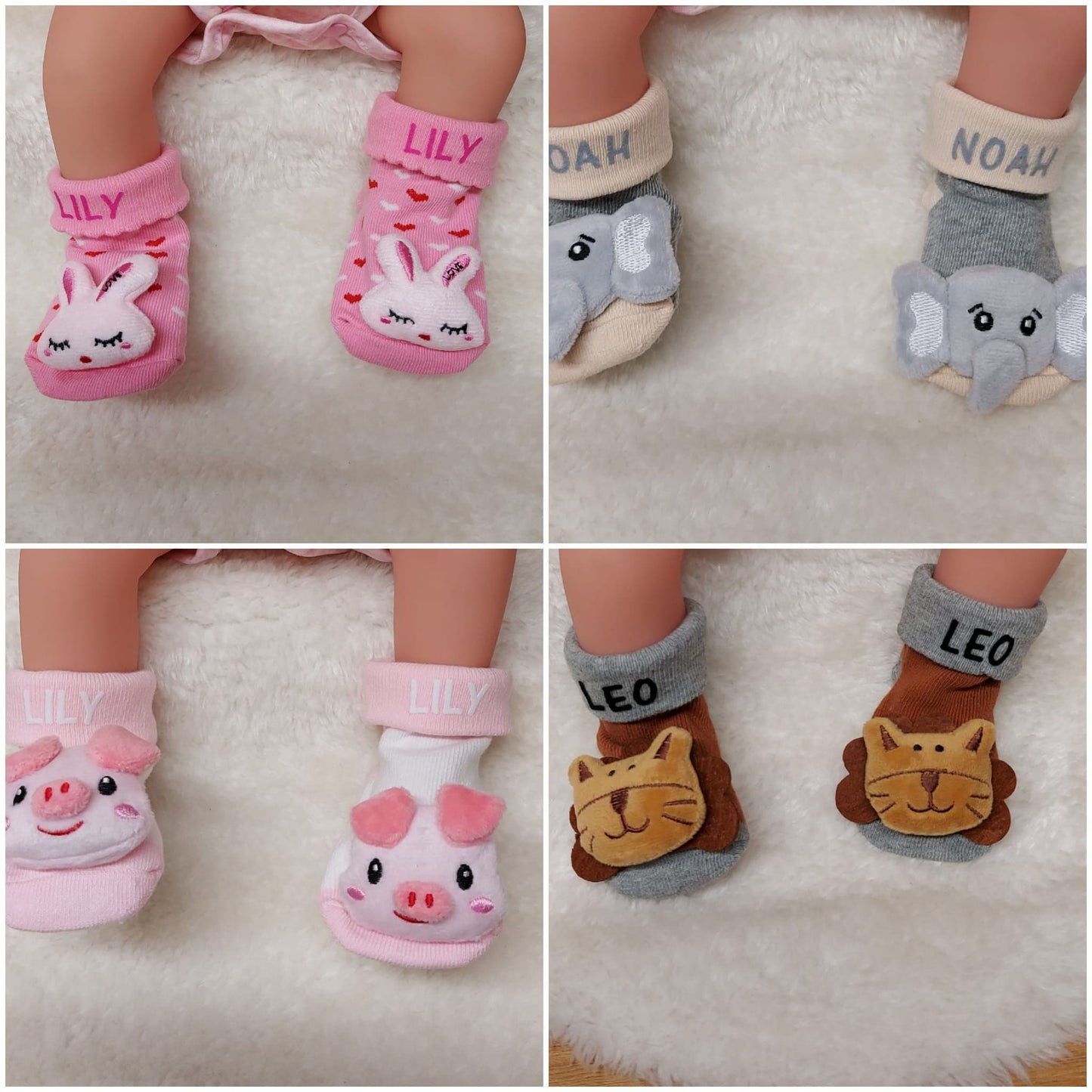 Bunny Baby Socks, not personalised.
