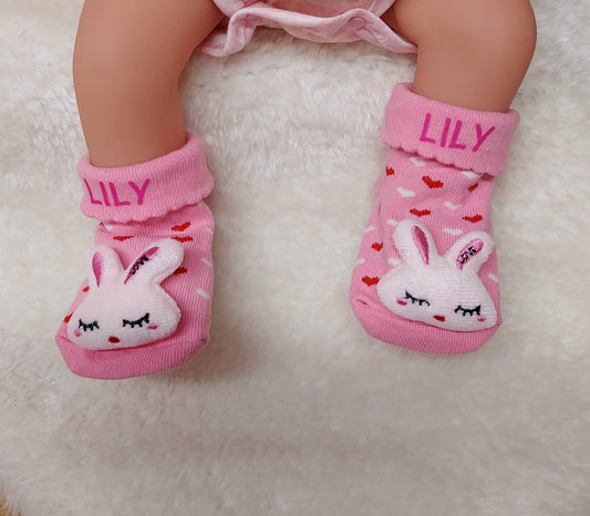 Bunny Baby Socks, not personalised.