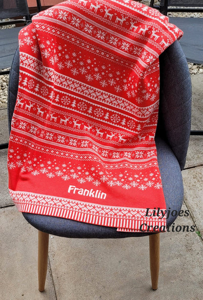 Personalised Christmas Blanket