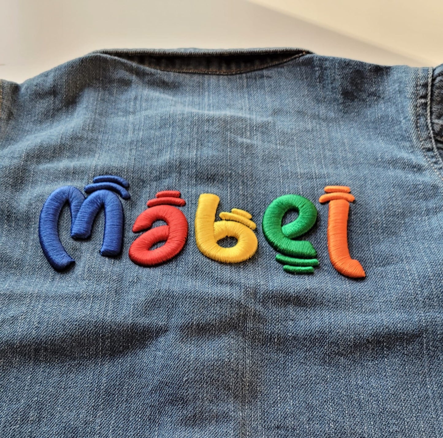 Personalised Unisex Baby Kids Denim Jacket