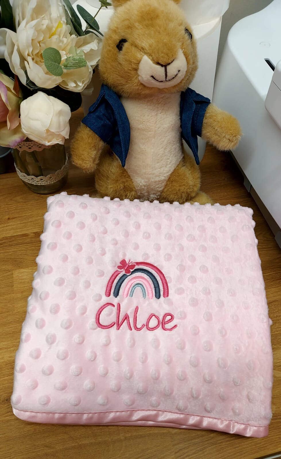 Personalised Embroidered Baby Blanket
