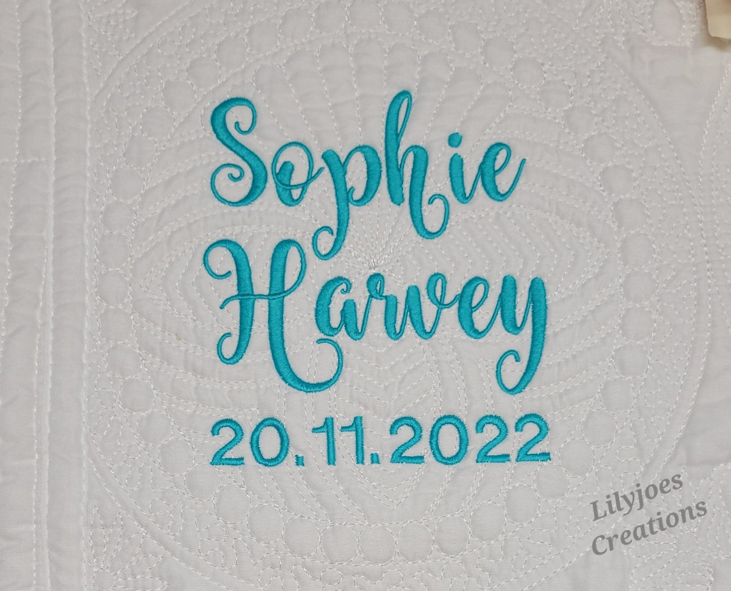 Personalised Embroidered Baby Blanket