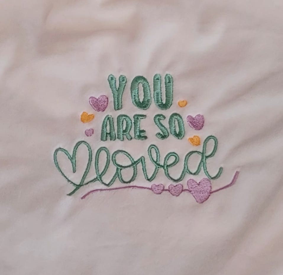 Personalised Embroidered Baby Blanket