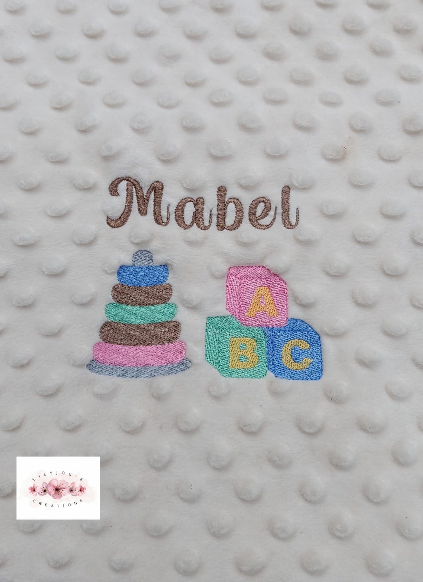 Personalised Embroidered Baby Blanket