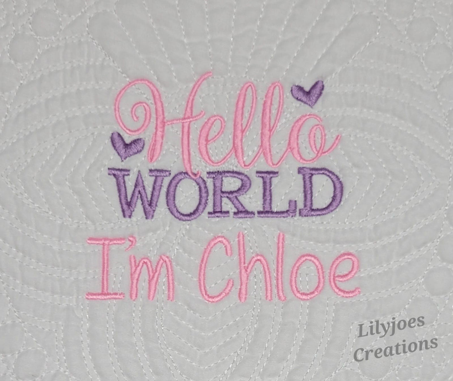 Personalised Embroidered Baby Blanket Free Gift