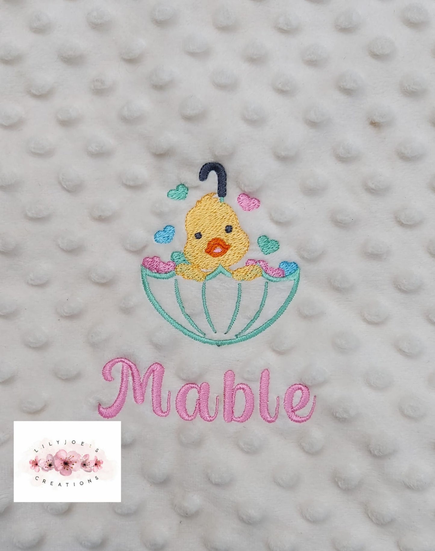 Personalised Embroidered Baby Blanket Free Gift