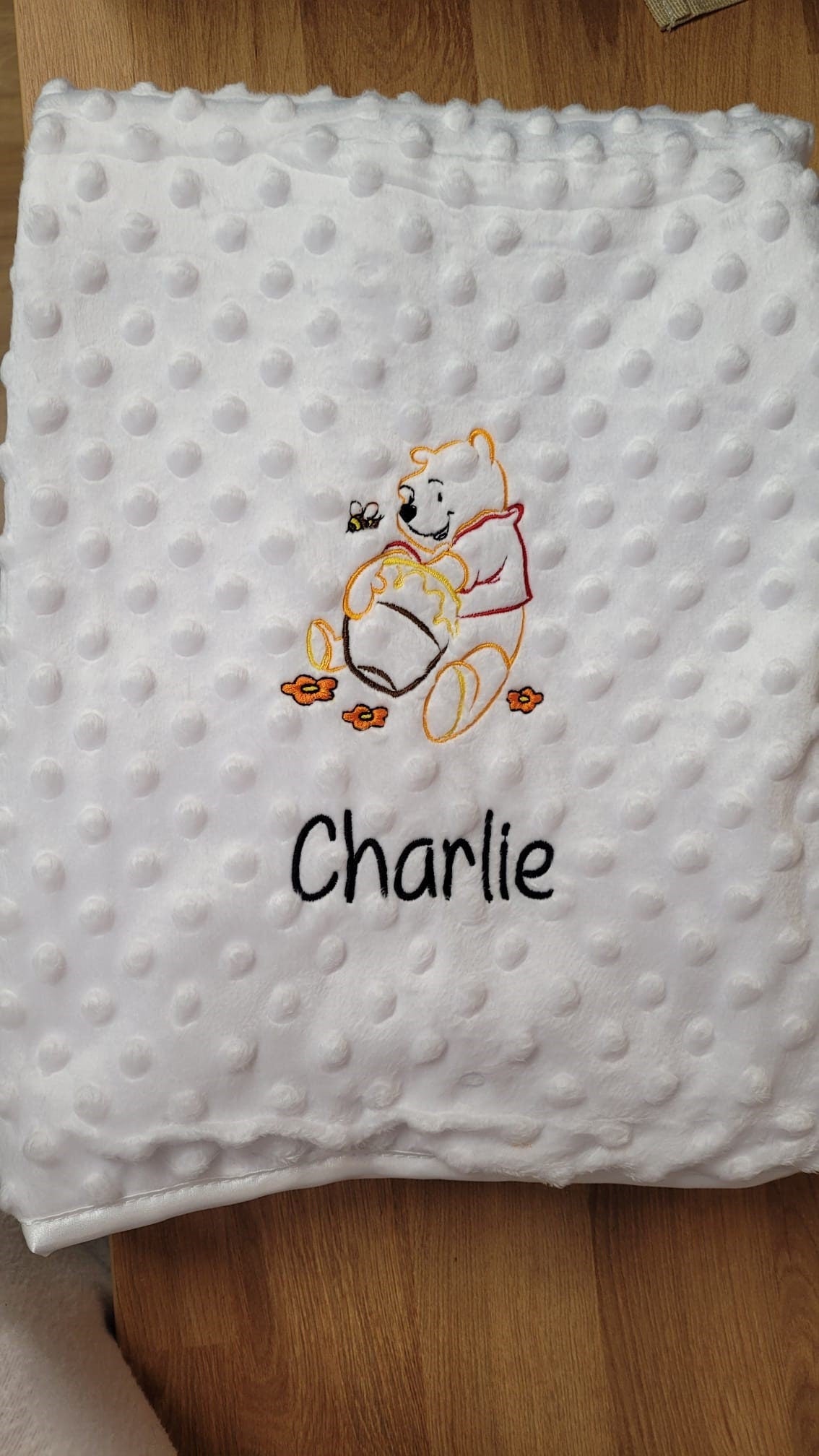 Personalised Embroidered Baby Blanket Free Gift