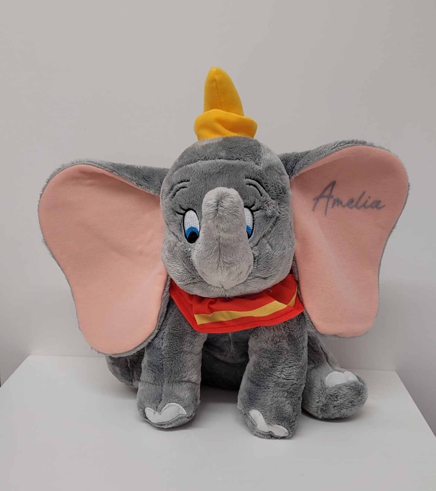 Personalised Embroidered Baby Blanket with Dumbo Teddy