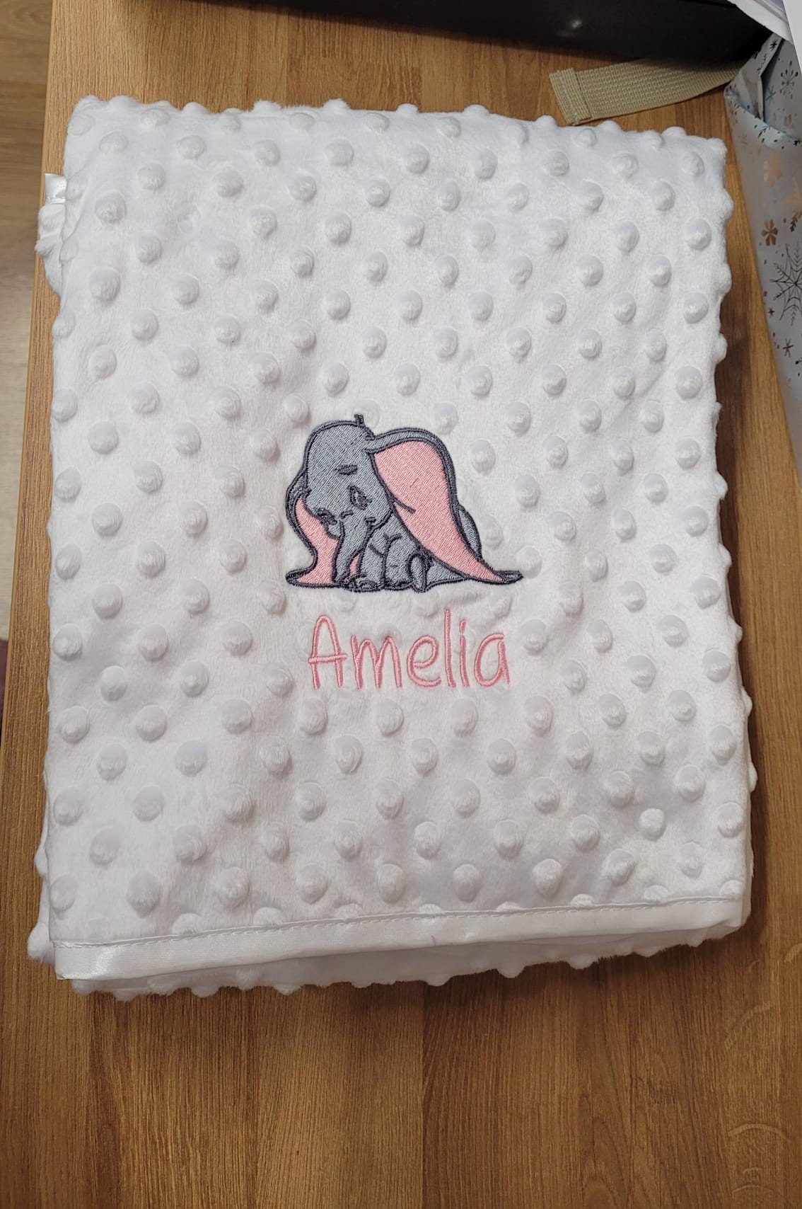 Personalised Embroidered Baby Blanket Free Gift
