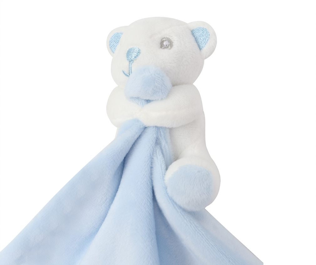 Personalised baby rattle comforter