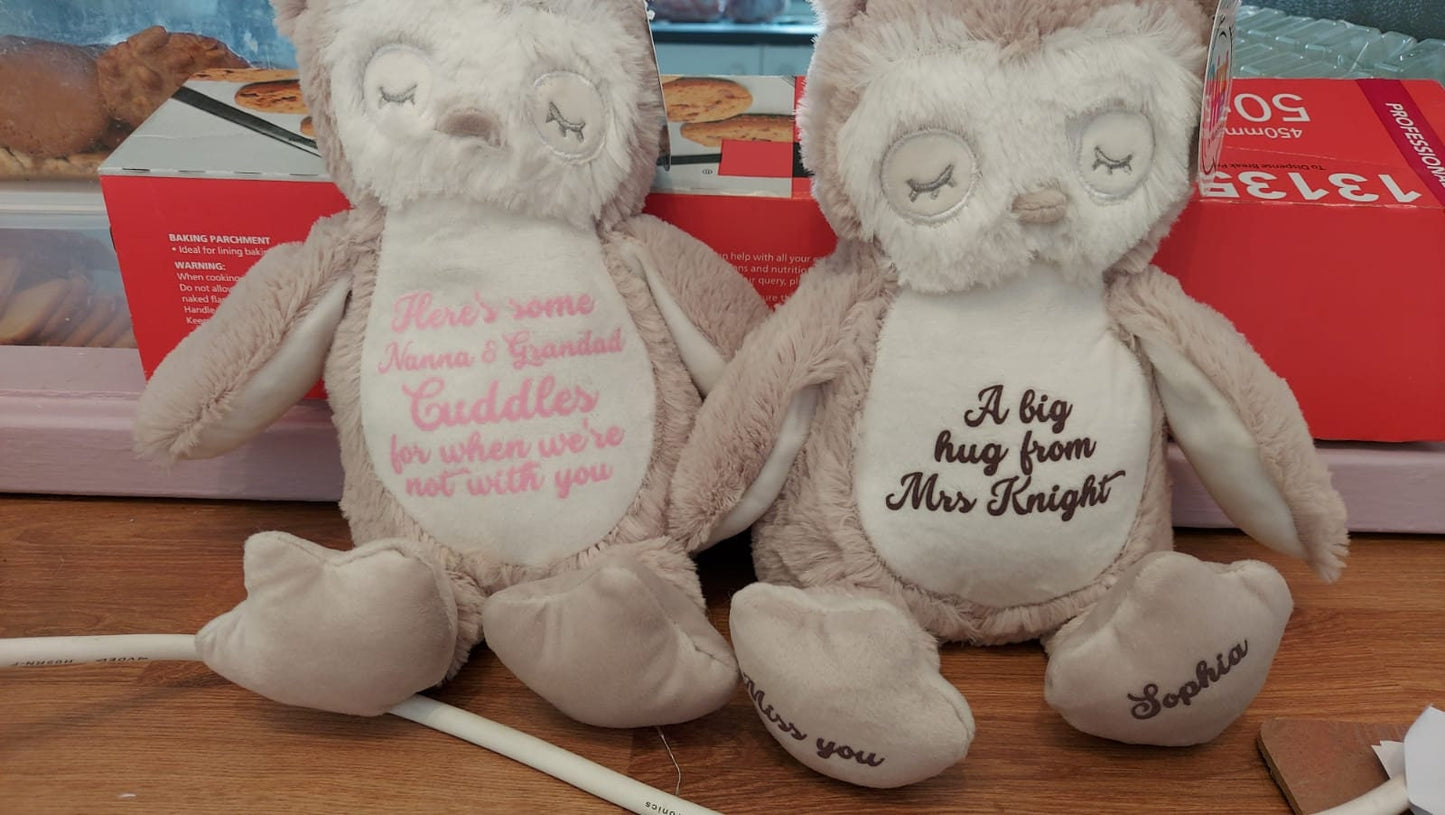 Personalised Owl Teddy