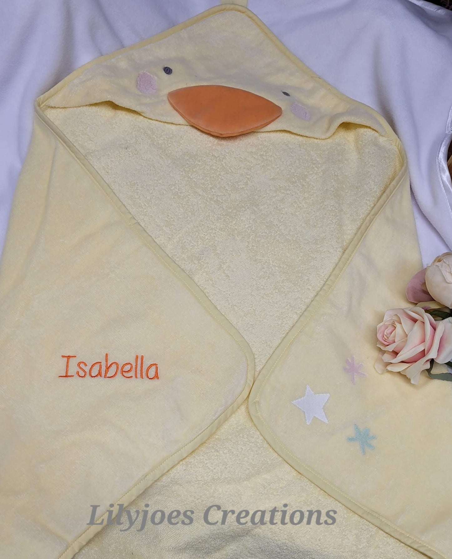 Personalised Baby Duck Towel