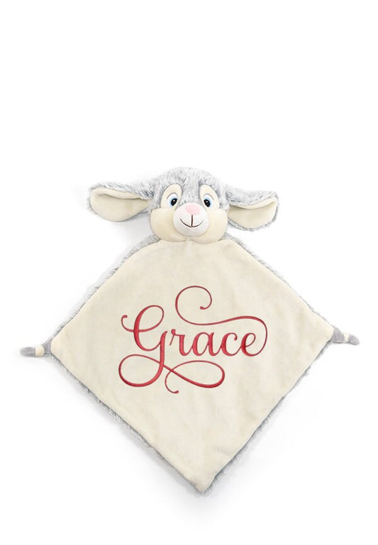 Personalised bunny baby comforter