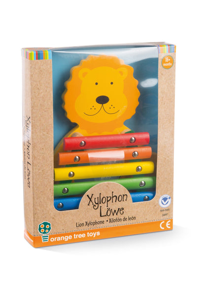 Wooden Lion Xylophone Toddler Toy