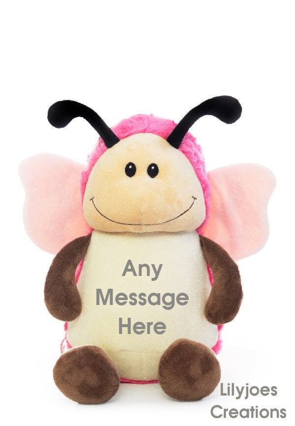 Pastel Elephant Personalised Teddy