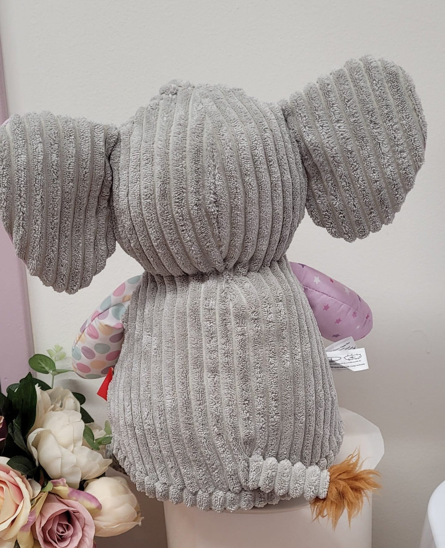 Pastel Elephant Personalised Teddy