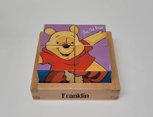 Wooden Personalised Cube Puzzle Toy