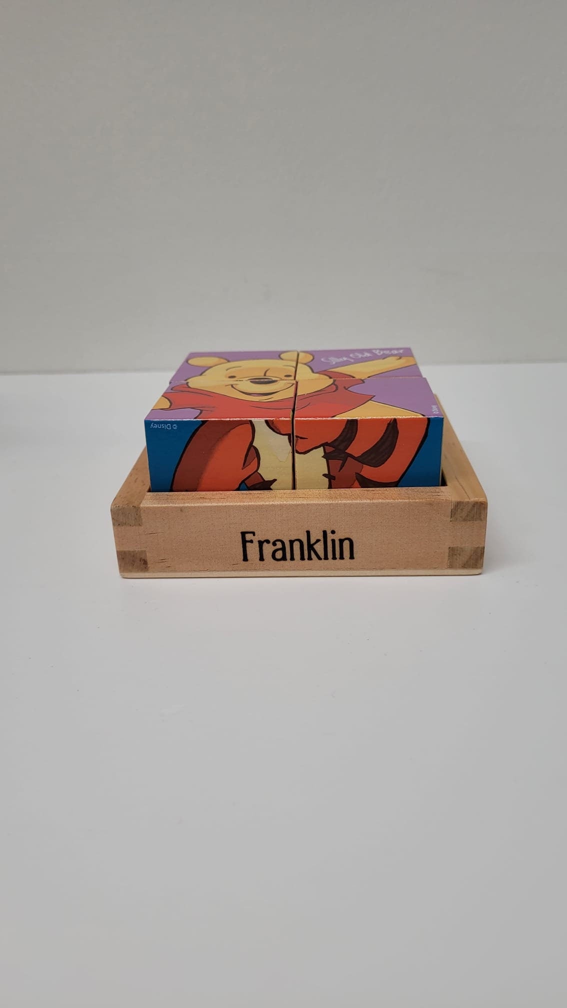 Wooden Personalised Cube Puzzle Toy