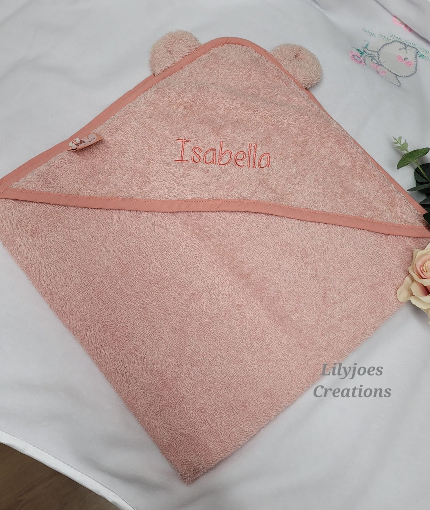 Baby Hooded Pink Towel