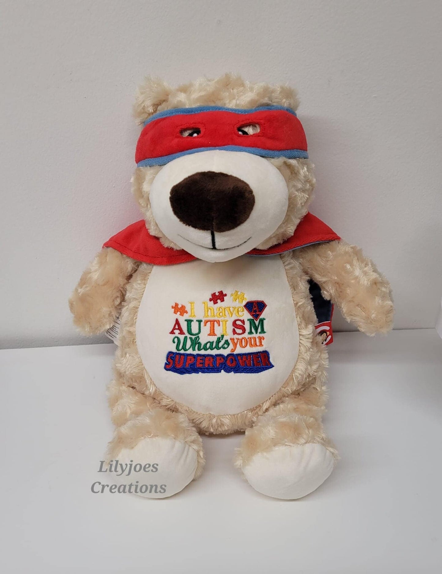 Superhero Autism Bear Personalised