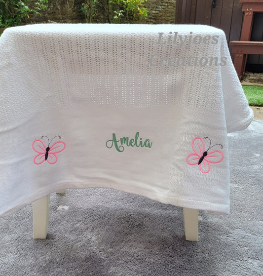 Personalised Cellulose Baby Blanket