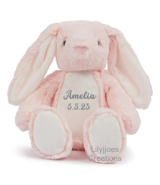 Personalised Pink Bunny Teddy