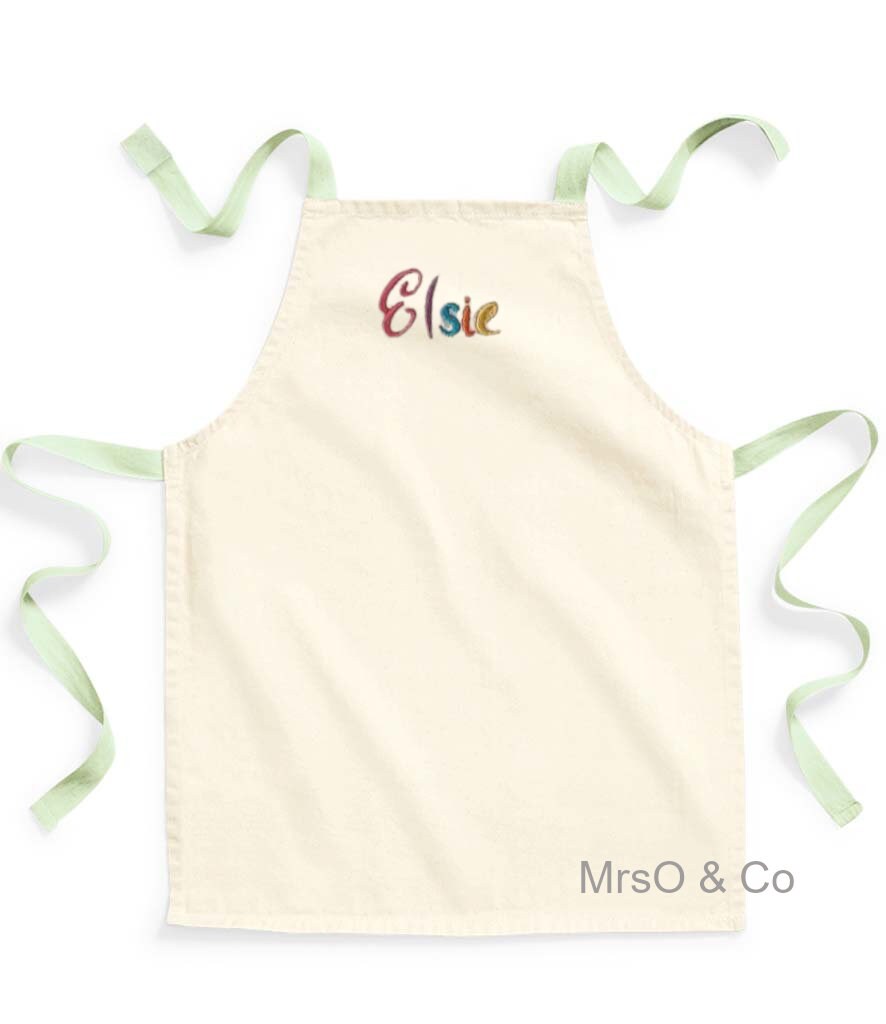 Personalised Kids Apron With Chef Hat