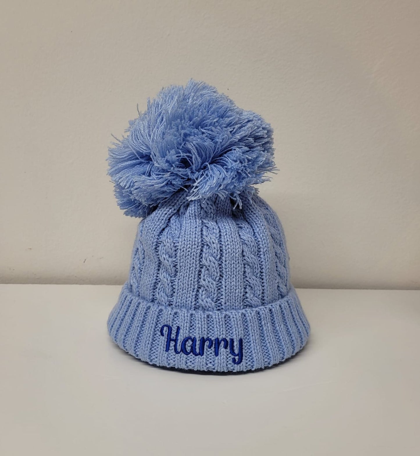 Personalised Baby Pompom Hat