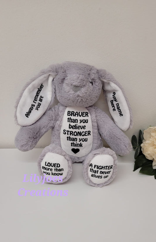 Personalised Fighter Message Bunny