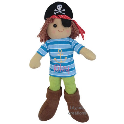 Personalised Pirate Rag Doll