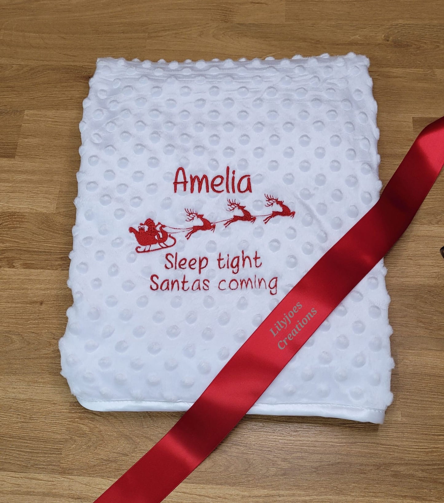 Personalised Christmas Baby Blanket