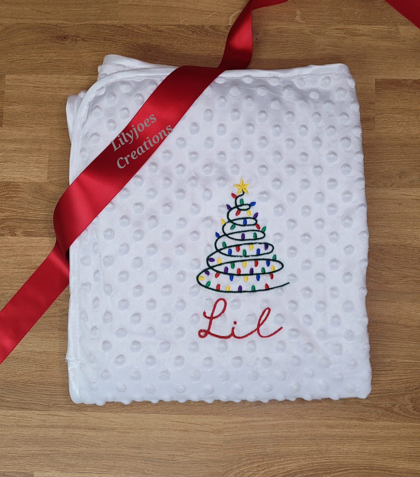 Personalised Christmas Baby Blanket