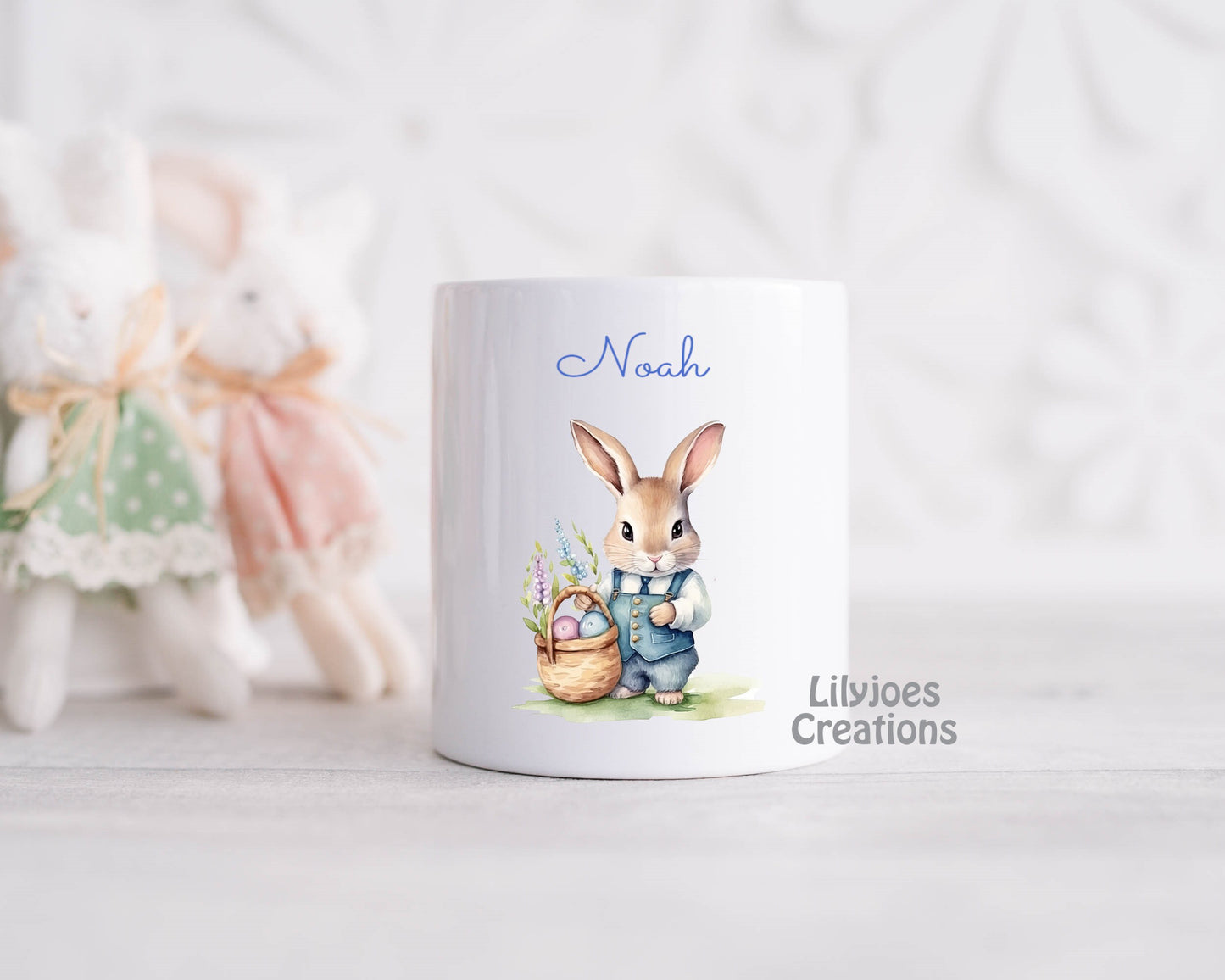 Personalised Boy Bunny Easter Gift