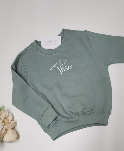 Personalised Kids Birthday Sweatshirt