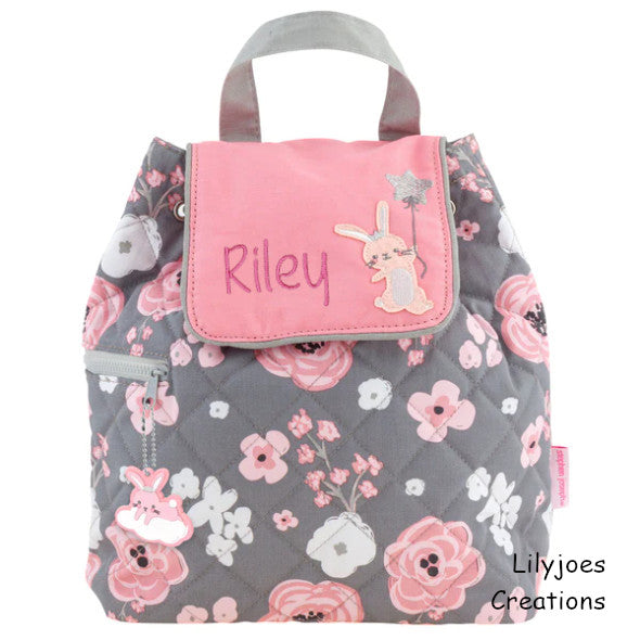 Personalised Quilted Bunny Backpack