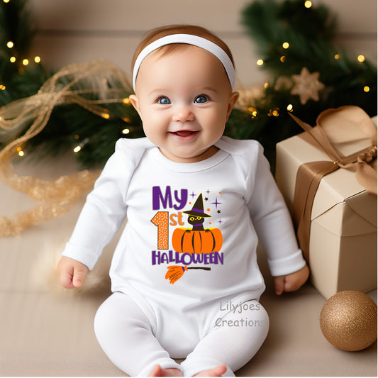 1st Halloween Babygrow Romper