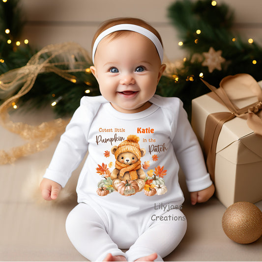 Halloween Babygrow Romper Cutest Pumpkin