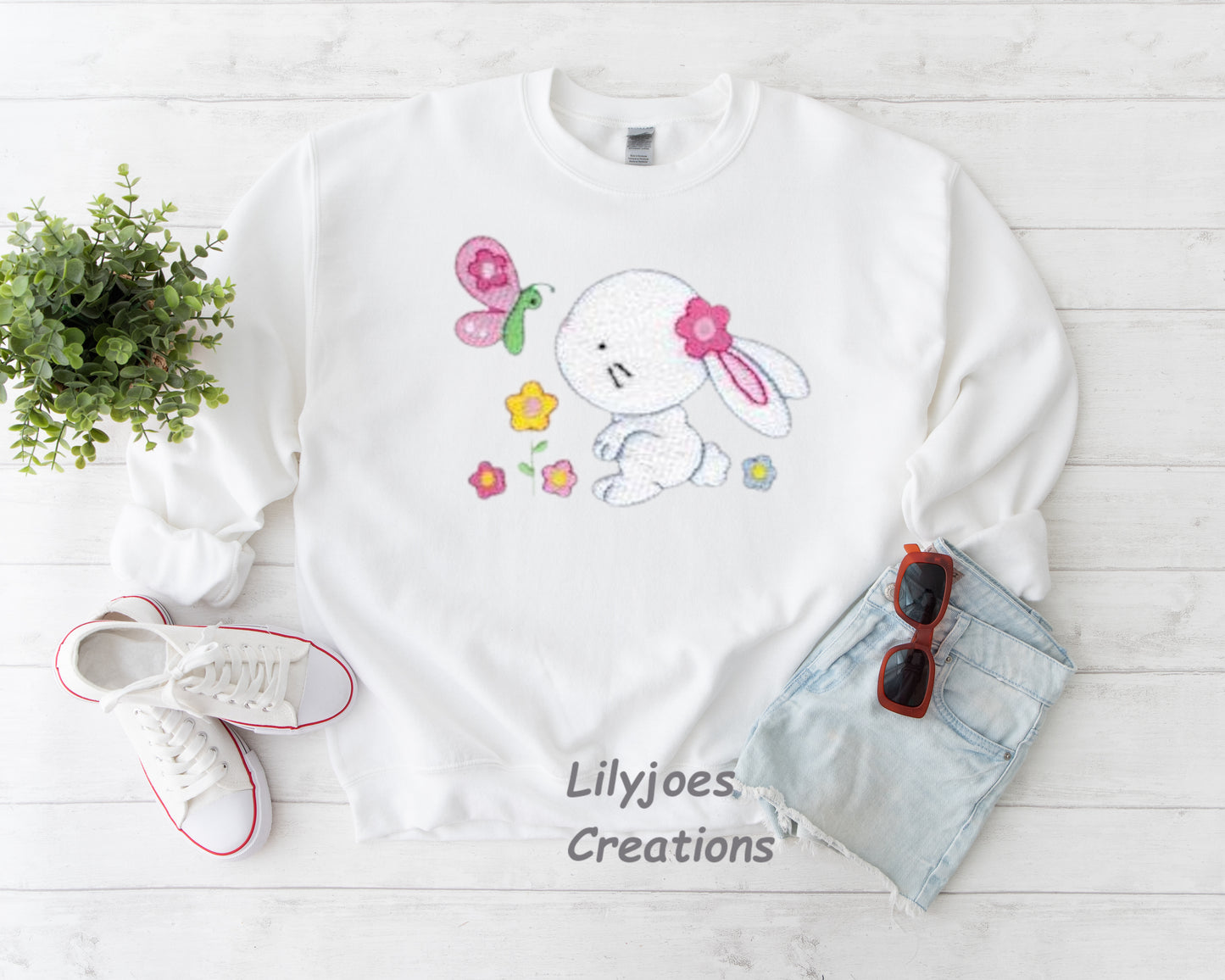 Personalised Kids Bunny Sweatshirt
